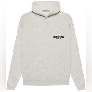 BRAND NEW Fear of God Essentials Light Oatmeal Hoodie Sweatshirt 100% AUTHENTIC